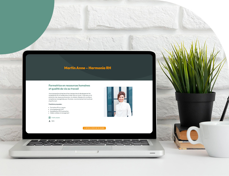 image page membre site web